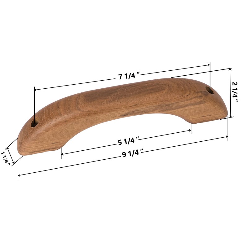 TUNORD Teak Wood Handle Grab Handrail for Boat and RV