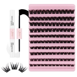 GEMERRY MHL-02 Eyelash Extensions, Volume Eyelash Extensions, Eyelash Glue and Cluster Lashes, Individual Eeylashes Extensions, D Curl, Fluffy Eyelash Extensions, Natural, Fake Lashes