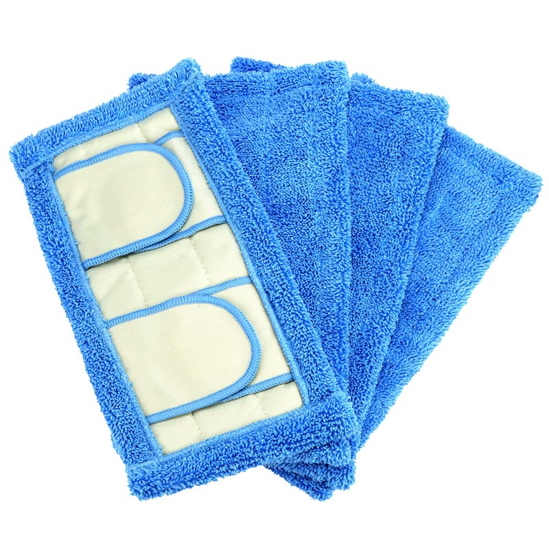 QWORK® 4 Pack Reusable Microfibre Mop Pads 32 * 17cm,
