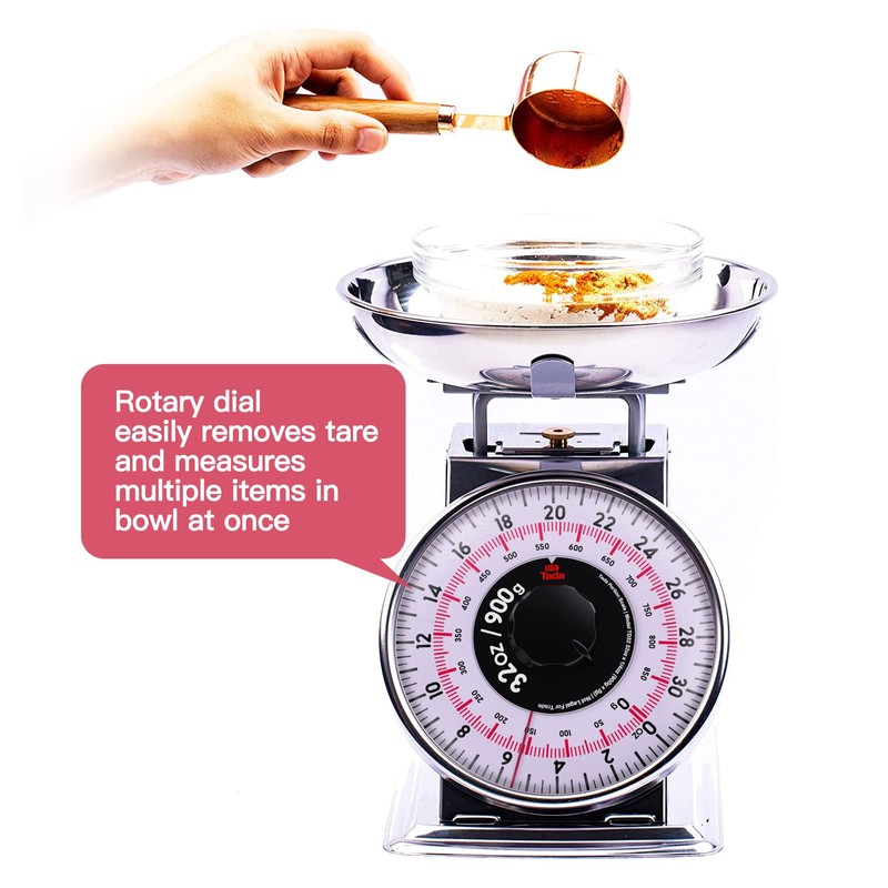 Tada 2 Pound Precise Portions Analog Food Scale 32 Ounces