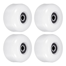 PATIKIL Pack of 4 54 mm Longboard Wheels with Bearings ABEC-9 Skateboard Wheel Road Wheels for Skateboards Cruiser Wheels Replacement 85A White