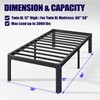 Hunlostten 12" Twin XL Heavy Duty Bed Frame No Box