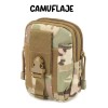 LJK Bolsa Morral Tactica Celular Cinturon Multiuso Camuflaje Mil