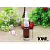 6 Pcs 10ML 0.34OZ Empty Refillable Brown Glass Nasal Spray