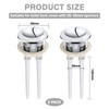 Toilet Push Button Flush Replacement, 2 Pack Dual Flush Toilet