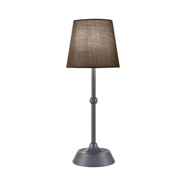 Set of 2 LED Cordless Table Lamp,Rechargeable 6000mA Battery Operated Portable Grey Desk Lamp,Dimmable Touch Control Table Lamp, for Restaurant/Patio/Outdoor.(LED Bulb Included)
