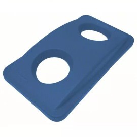 Rubbermaid Commercial Fg269288blue 23 Gal Dome Bottle And Can Recycling Top, 11