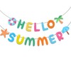 Cartel de "Hello Summer", decoraciones de fiesta de verano