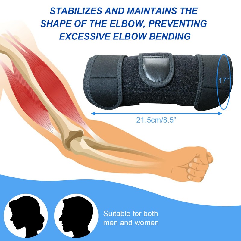 JASFLY Elbow Bandage Elbow with Removable Adjustable Metal Rails with