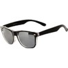 OWL Retro Two -Tone Vintage Sunglasses Silver Light Mirror Lens