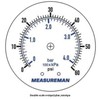 MEASUREMAN Boxed Pressure Gauge with Dial Replacement for Select Filters,