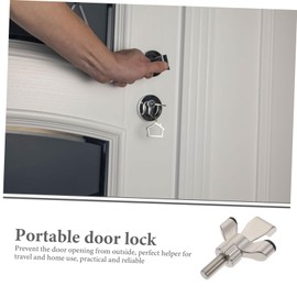 SHINEOFI Portable Door Lock for Travel Compact Door Security Stopper for Hotels Apartments Dorms Easy to Carry Provides Enhanced Safety Privacy Protection
