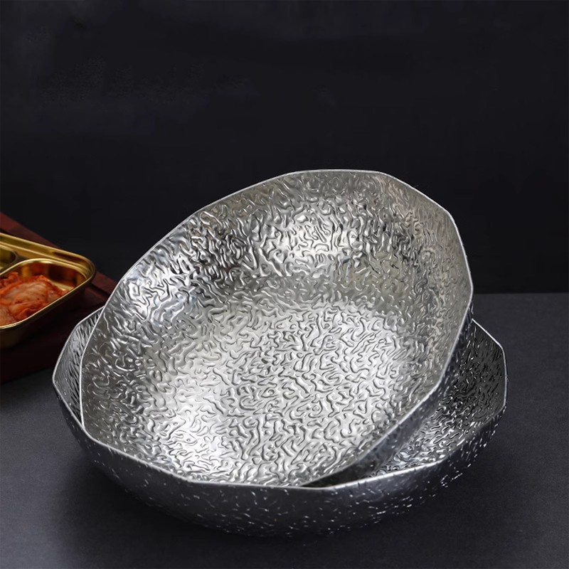 Stainless Steel Flat Hot Pot Even Heat Distribution Multifunctional Nonstick
