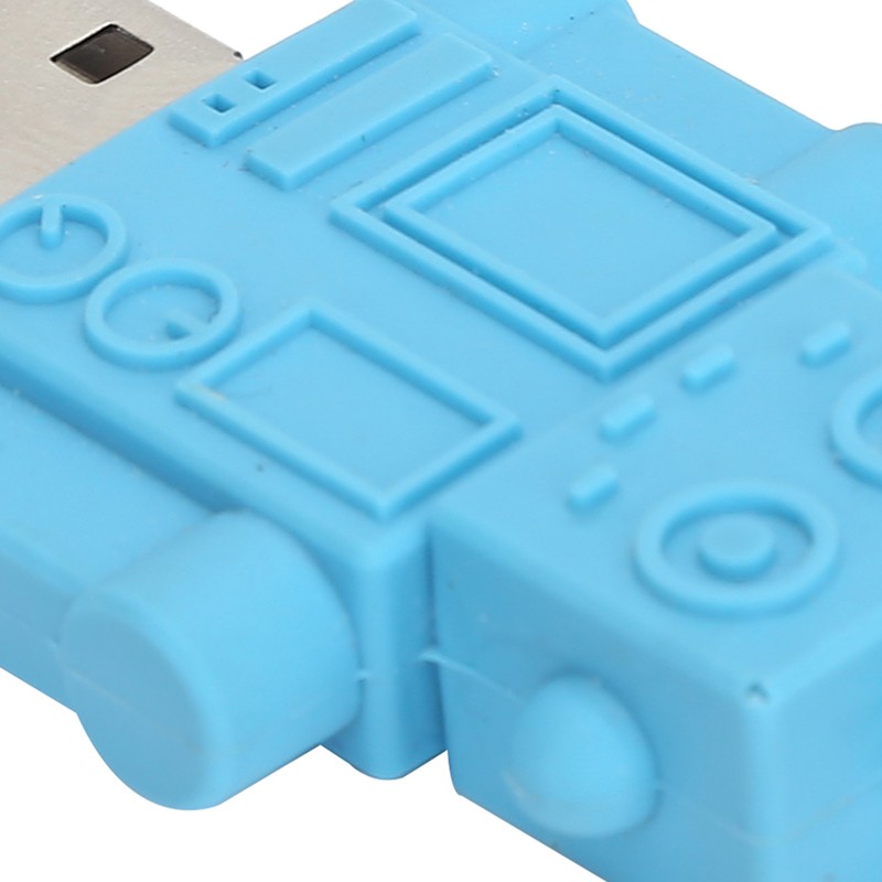 Cartoon U Disk Blue Robot Appearance High Speed Bulk Storage