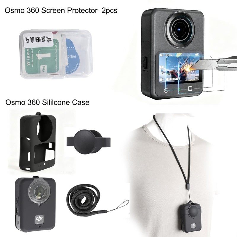 PellKing Accessories Kit for DJI Osmo 360,Included Carrying Case with