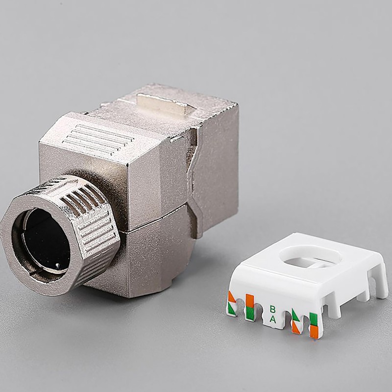 Tunghey CAT8 RJ45 Keystone Shielded Coupler - Ethernet Female to