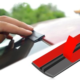 Pvotawp Sunroof Seal Car Weather Stripping Windshield Rubber Seal 14mm T Shape Car Window Seal Strip Weatherstrip Adhesive Dust Proof Waterproof Front Rear Windshield Seal Cover Trim(22.96ft/7M)
