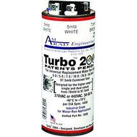 American Radionic Company Amrad Turbo 200X Universal Motor Run Capacitor, 97.5 Mfd