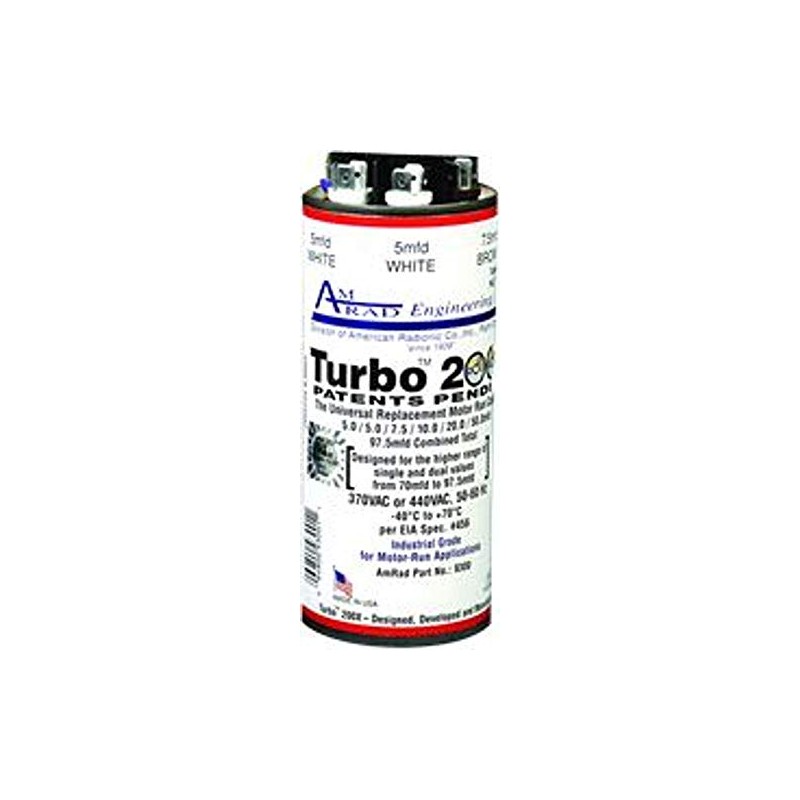 American Radionic Company Amrad Turbo 200X Universal Motor Run Capacitor,