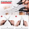 Kitchen Scissors All Purpose Kitchen Shears Come Apart,Stainless Steel Utility