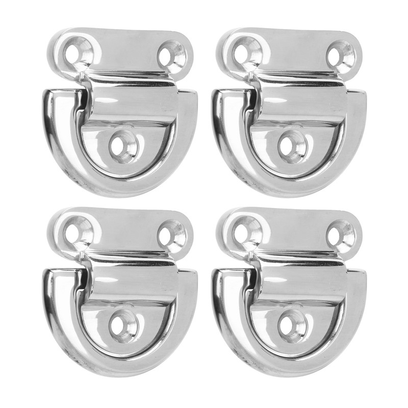 4 Sets Marine Grade Folding Pad Eye 316 Stainless Steel