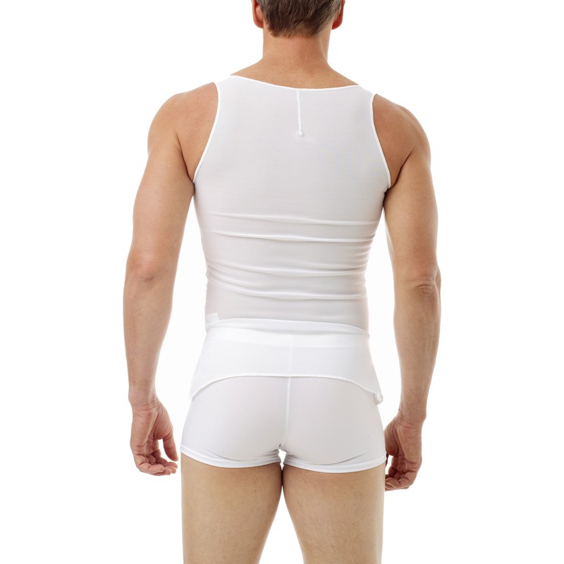 Underworks Mens Gynecomastia Chest Binder Vest X-Large White