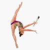 Rhythmic Gymnastics Anastasia Salos Clubs - Butterfly Bumper Sticker Vinyl