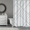 MSV Anti-Mould Shower Curtain - Anti-Bacterial, Washable, Waterproof, with 12