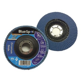 Homesmart 2 Pack 115mm Flap Disc 120 Grit for Angle Grinders Durable Zirconium Oxide Ideal for Grinding, Polishing, and Surface Preparation on Metal, Wood, and More Perfect Tool for DIY Projects