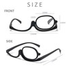 Makeup Glasses 2 Pieces with 2 Glasses Pockets Makeup Glasses
