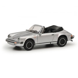 Schuco 1:87 911 Carrera Cabriolet 3.2 Silver 452671000 [Shipping from Canada]