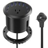 Jgstkcity 65W USB-C Hidden Desktop Power Grommet: 1 AC Outlet,8