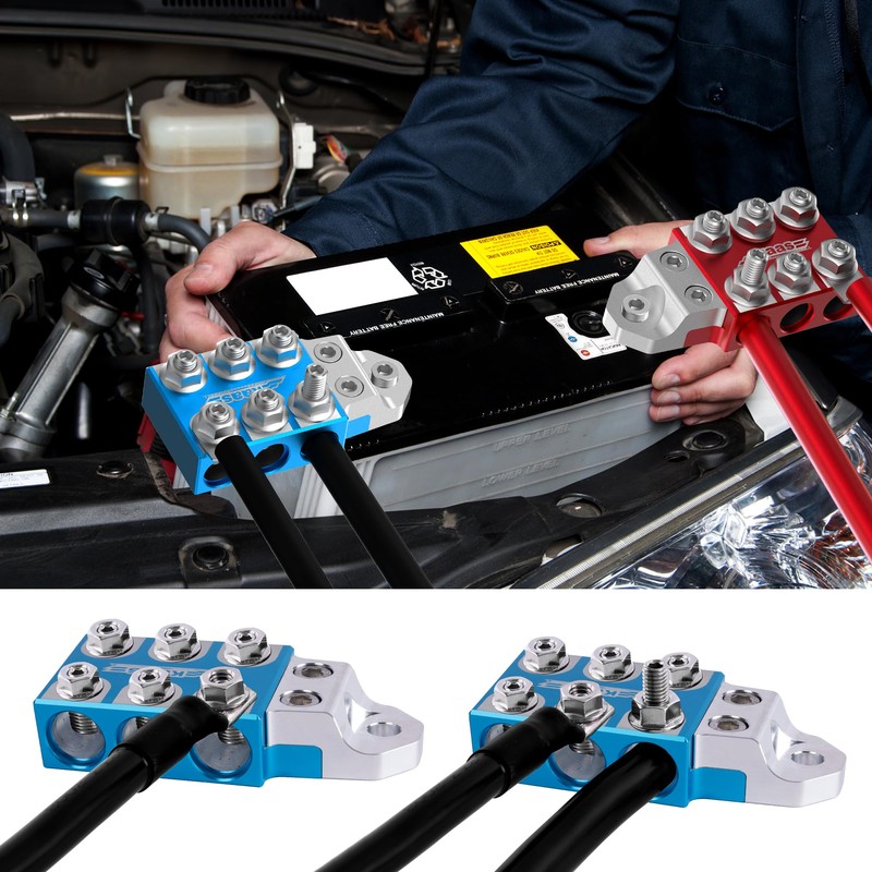 Kaas Modular Heavy-Duty Battery Terminal, 8AWG to 4/0 AWG, Automotive
