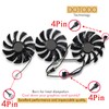 Dotodo 87mm GA92S2U DC12V 0.46A 4PIN Graphics Card Cooling Fan