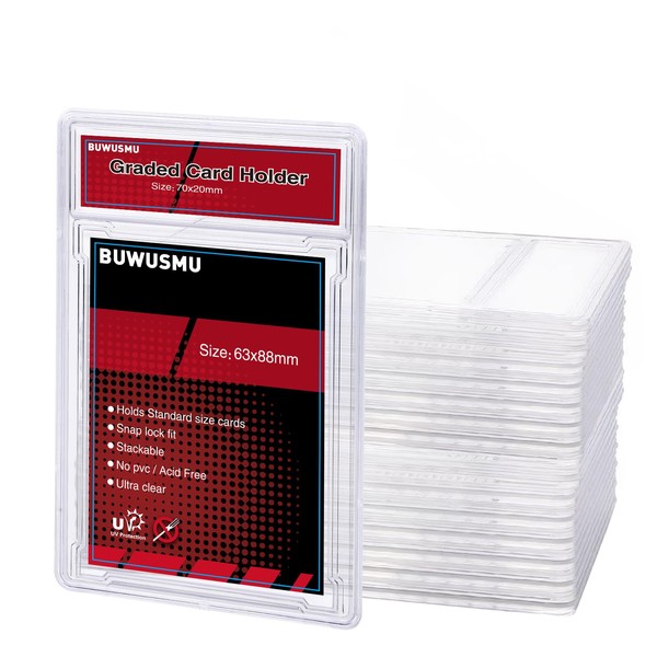 50 pcs 35 PT Acrylic Graded Card Card Holders, Card