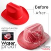 Cowboy Hat Cover - Vinyl Transparent Cowboy Hat Protector from