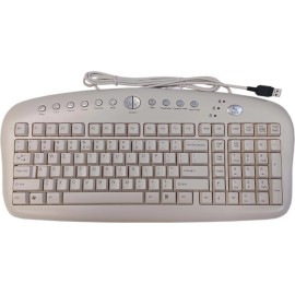 A4 Tech Keyboard USB A4 Tech Multi Media Multimedia KB-27 Beige