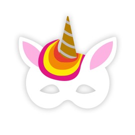 Unicorn Half Face Mask EVA Animal Fancy Dress Costume Accessory Novelty U51441