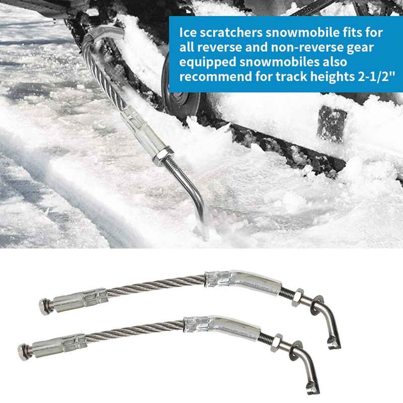 Ccscyua Snowmobile Ice Scratchers Reverse Replacement Kit for Polaris Skidoo