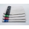PDTXCLS Green Linen Union Glass Cloth. Pack of 4 (4