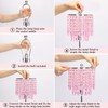 Boncoo Pink Crystal Lamps, Touch Control Crystal Table Lamp with