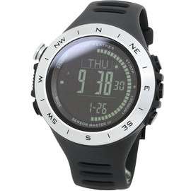 Lad Weather Digital Watch, Thermometer, Pedometer, 328.1 ft (100 m), Waterproof Watch