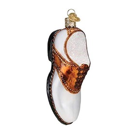 Old World Christmas Golf Shoe Glass Ornament