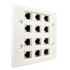 DIYTECH Cat7 Wall Plate - RJ45 Ethernet Wall Outlet, Female