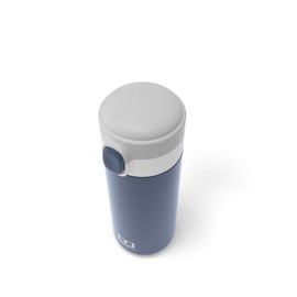 monbento - Insulated Bottle MB Pop Infinity - 360ml - Leakproof - Hot/Cold Up to 12 Hours - Small Water Bottle for Kids School/Park or for Adult To Slip into Handbag - BPA Free Food Grade Safe - Blue