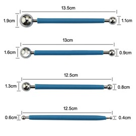 Modelling Tool Clay Sculpting Tool Set, Polymer Modelling Clay Sculpting Tools Dotting Tools Ball Stylus for Ceramic Tool Sculpture Kit for DIY Model Making, Clay Ceramics, Sculpture, Crafts