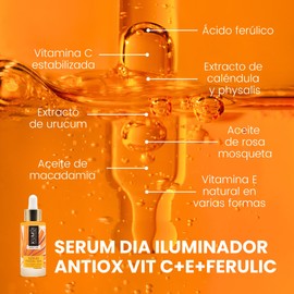 Antioxidatives Leuchtserum mit Vitamin C + Vitamin E + Ferulasäure - Kumui Naturkosmetik - 30ml
