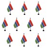 AZ FLAG - Pack of 10 Gambia Table Flags -