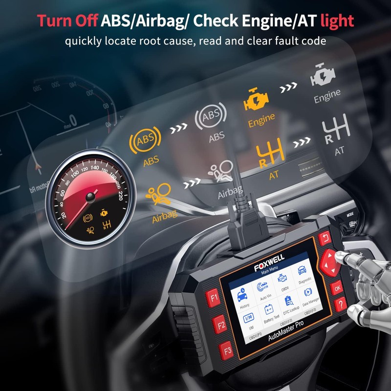 FOXWELL FOXWELL Car Scanner NT604 Elite OBD2 Scanner ABS SRS