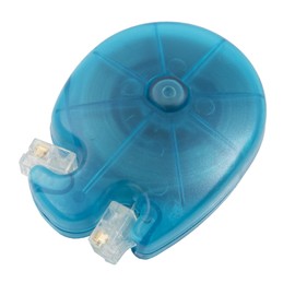 Maxar Electric Modular Cord, Telephone Wire, Winding Type, 6.5 ft (2.4 m), Clear Blue, 6 Poles, For 2 and 4 Cores